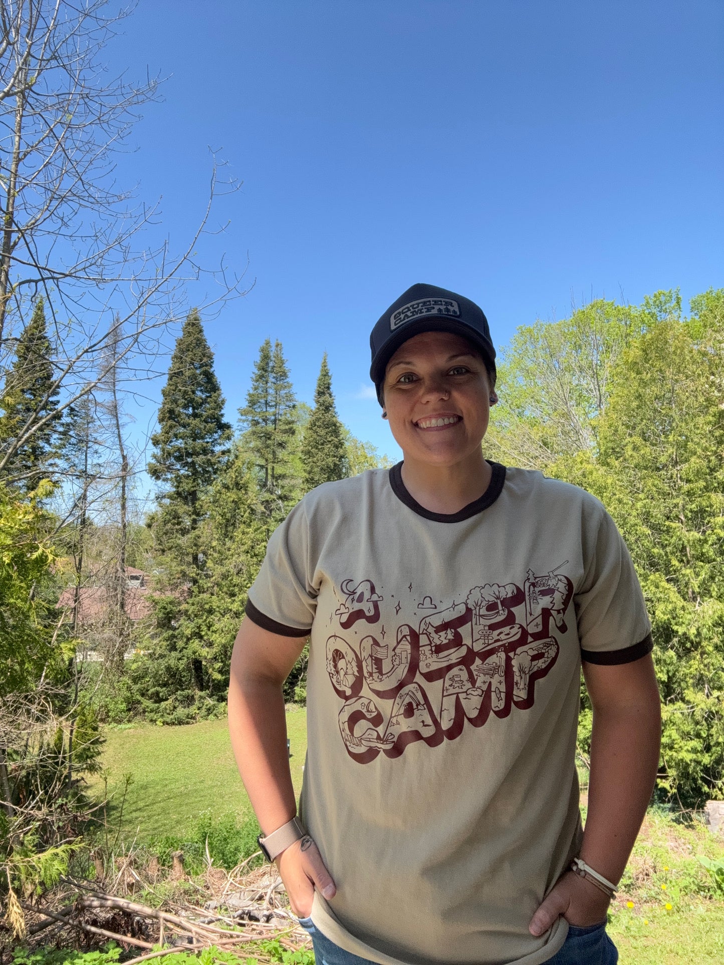 Vintage Camper Ringer t-shirt