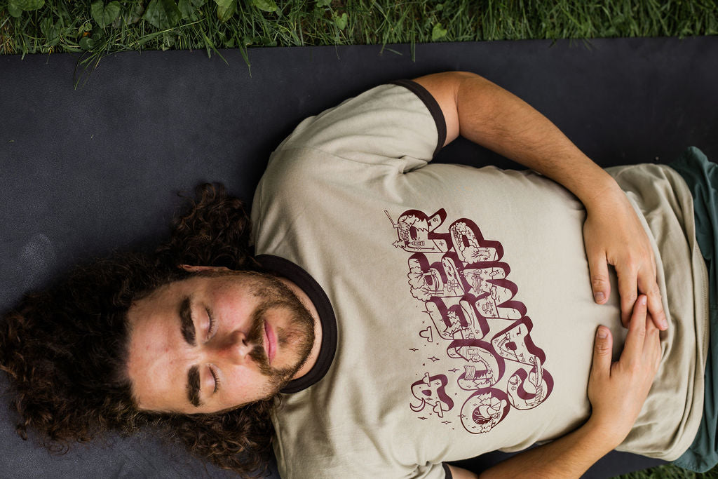 Vintage Camper Ringer t-shirt