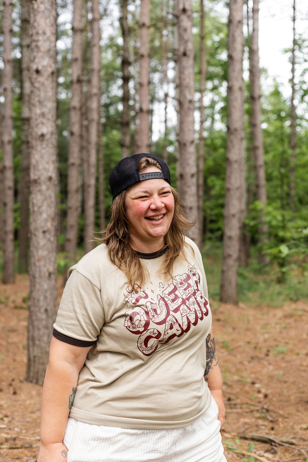 Vintage Camper Ringer t-shirt