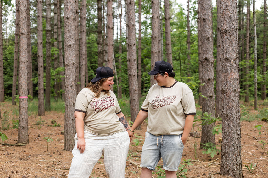 Vintage Camper Ringer t-shirt