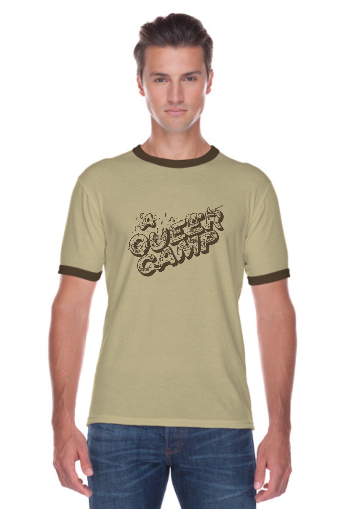 Vintage Camper Ringer t-shirt